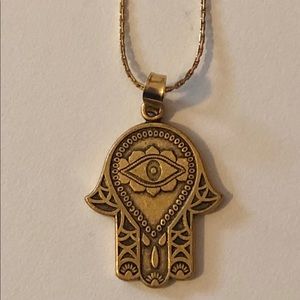 Alex and Ani Hand of Fatima Necklace